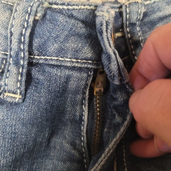 Machine Jeans Sz 25 Distressed Skinny - Picture 8 of 10